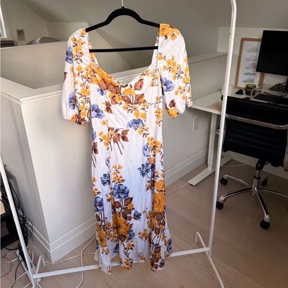 Reformation Belgium Linen Dress Josie - Size 6 - Picture 4 of 8